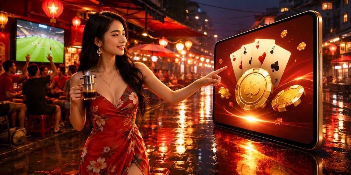 Nhóm bạn Hà Nội vừa uống cà phê vừa theo dõi kết quả bài và giải thưởng trực tuyến buổi sáng