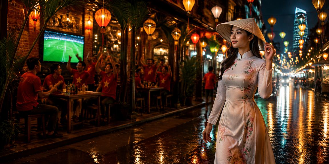 Người chơi slots jackpot trên điện thoại tại TP. Hồ Chí Minh với hình ảnh nón lá truyền thống